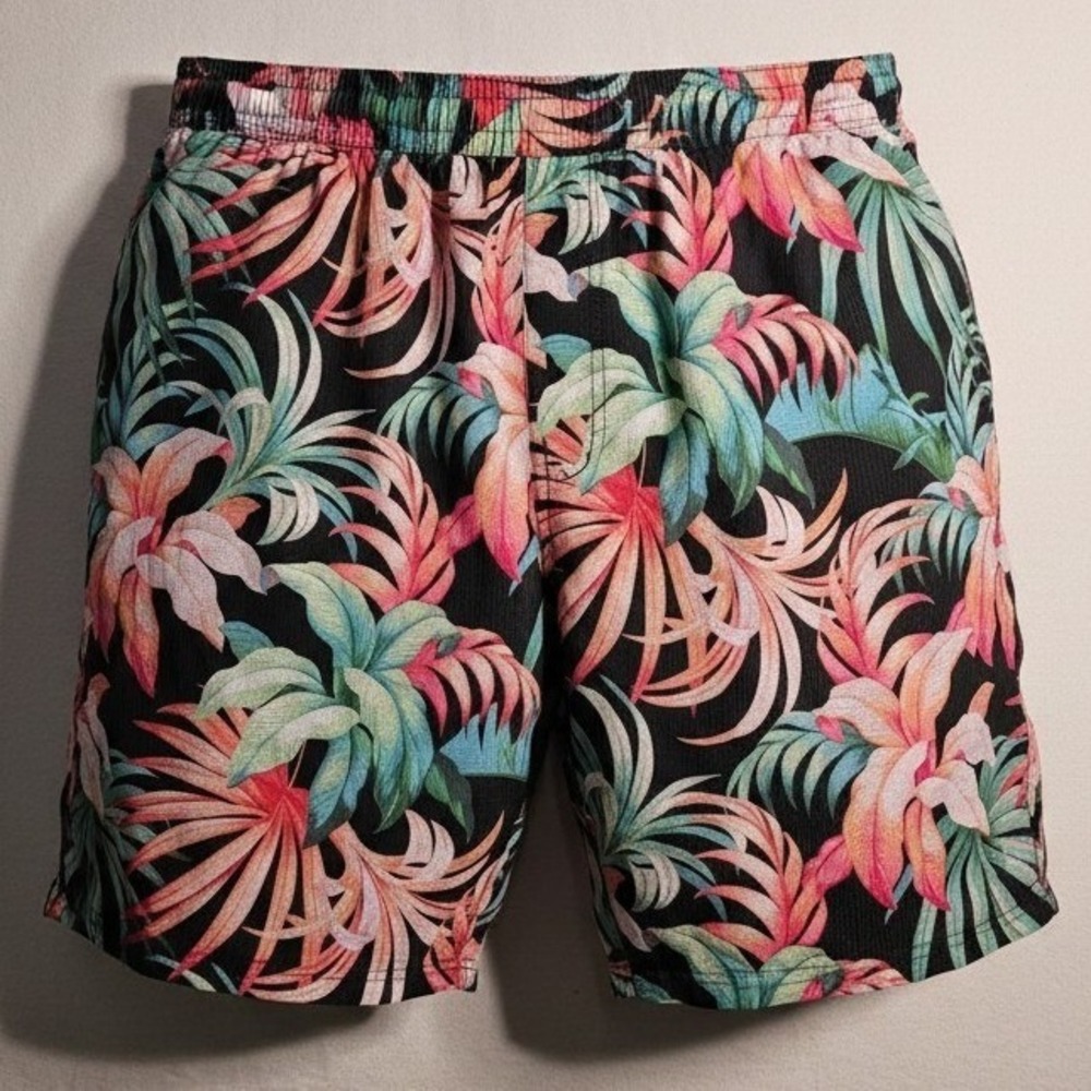 Tommy Bahama Swim Trunks Mens 3XLB Tropical Floral Hawaiian Board Shorts